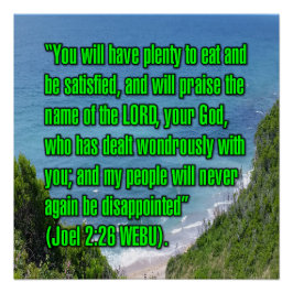 Pôster Joel 2:26 WEBU