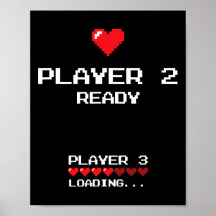 Poster Jogador 2 Jogador 3 Carregando - Jogos Clássicos -