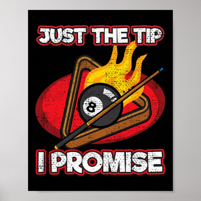Poster Jogador Billiards Apenas A Dica Promise Magic Shot (Frente)