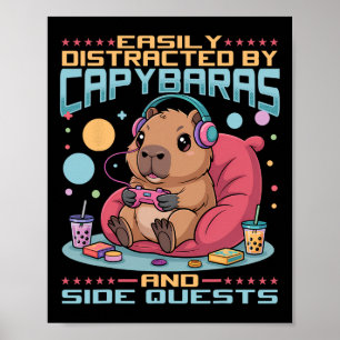 Poster Jogador Capyra de Jogos de Vídeo 1 