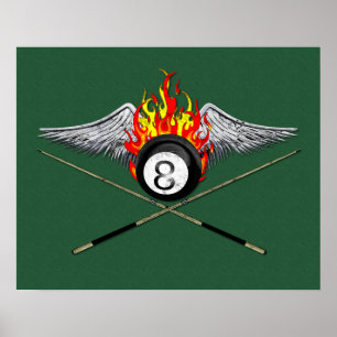 Pôster Jogador da piscina