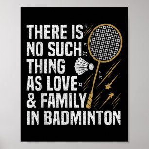 Poster Jogador De Badminton Com Uma Coisa Dessa Maneira
