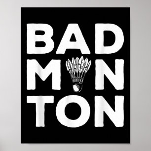 Poster Jogador de Badminton do Shuttle 1