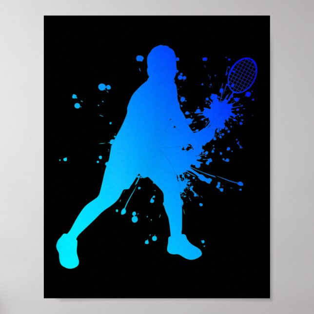 Poster Jogador de Badminton do Shuttle Squash (Frente)