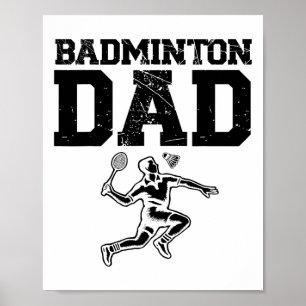 Poster Jogador de Badminton Engraçado Design 2
