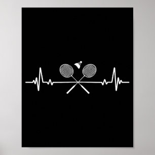Poster Jogador de Badminton Jogadores Treinador Fãs Menin