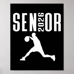 Poster Jogador de Basquete com Tema Esportivo para Turma