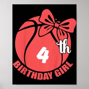 Poster Jogador de Basquete de 4 anos de Basquetebol