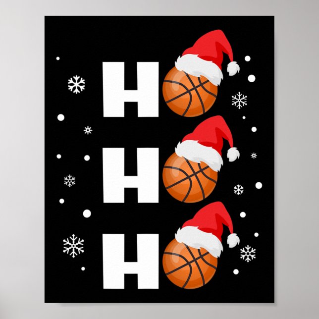 Poster Jogador de basquete Ho Ho Ho Sports Fa (Frente)