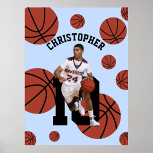 Poster Jogador de Basquete Personalizado