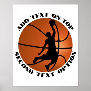 Poster Jogador de Basquete Slam Dunk