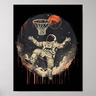 Poster Jogador de basquete, Trabalho de arte, Desenho Ast
