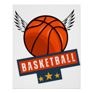 Pôster Jogador de basquetebol