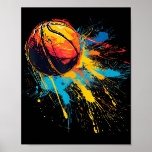 Poster Jogador de basquetebol de Trabalho de arte de Wate