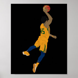 Poster Jogador de basquetebol Slam Dunk Chiffon Top
