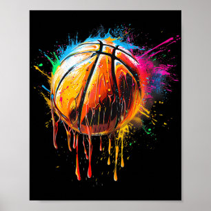 Poster Jogador de basquetebol Trabalho de arte de basquet