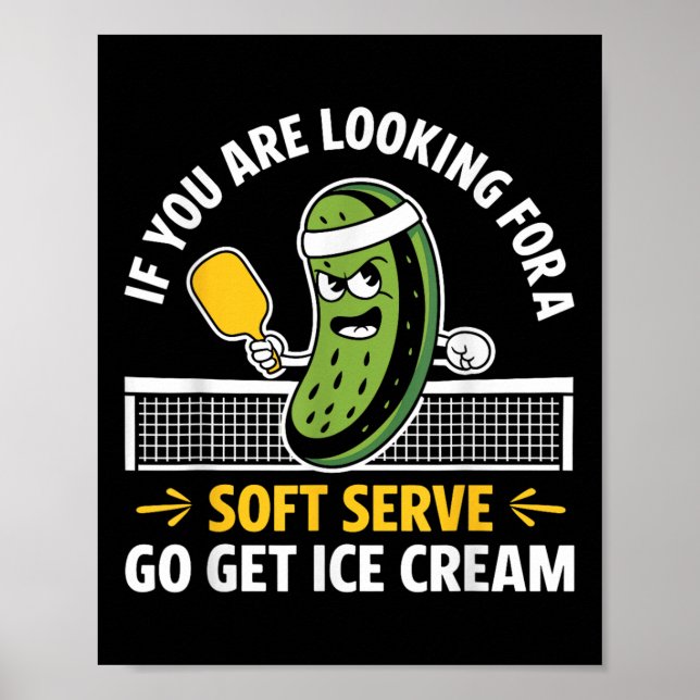 Poster Jogador De Batebol Engraçado Paddleball Homens Mul (Frente)