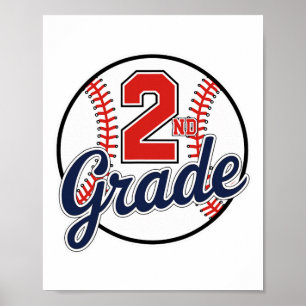 Poster Jogador de beisebol da 2ª série Volta às aulas de