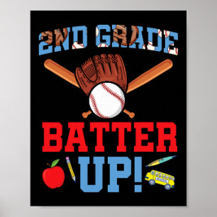 Poster Jogador de beisebol da segunda série primeiro dia