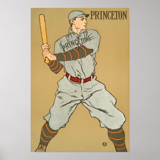 Poster Jogador de beisebol de Princeton por Penfield (Frente)