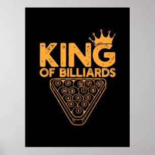 Poster Jogador de Bilhar   Rei De Bilhar