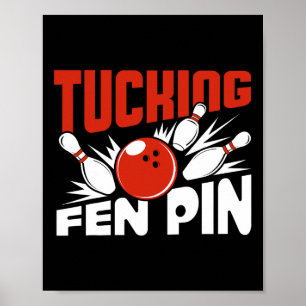 Poster Jogador de Boliches de pinheiro de Tucting Fen