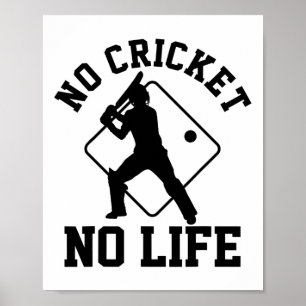 Poster Jogador de críquete 