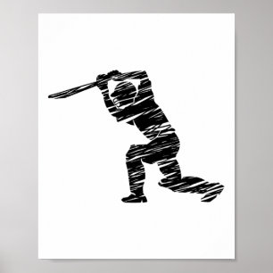 Poster Jogador de críquete 1