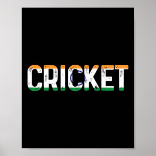 Poster Jogador de Críquete Esportes Índia Críquete