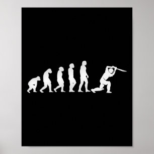 Poster Jogador de Críquete Evolution 2