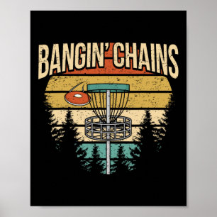 Poster Jogador de Disco Golfe Engraçado Dizendo Eu Bato C