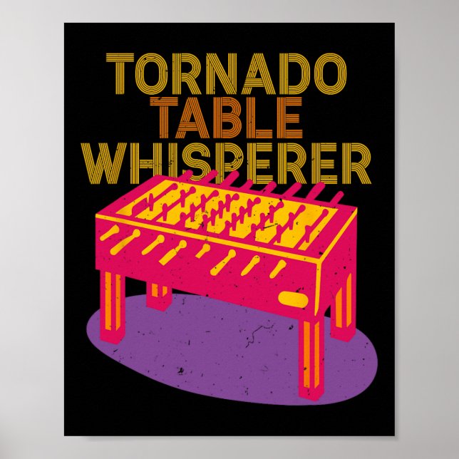Poster Jogador de Foosll Tornado Table Whisperer  (Frente)