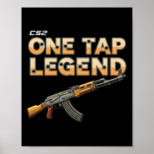 Poster Jogador de Fps Engraçado Cs Jogo em Primeira Pesso
