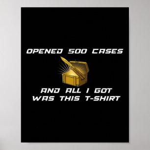 Poster Jogador de Fps Engraçado Cs Primeira Pessoa Jogos 