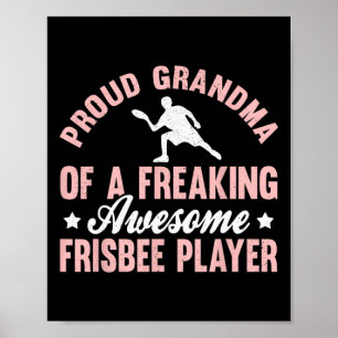 Poster Jogador de Frisbee Ultimate Frisbee Disc Golf Vovó