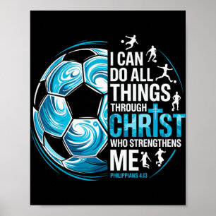 Poster Jogador de Futebol Cristiano Eu Posso Fazer Todas