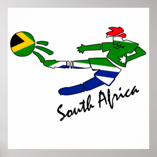 Poster Jogador de futebol da África do Sul
