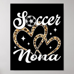 Poster Jogador de Futebol da Nona Leopardo Engraçado