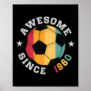 Poster Jogador de Futebol de Aniversário 66 Anos Incrível