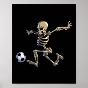 Poster Jogador de futebol H, jogador de futebol H, Skelet