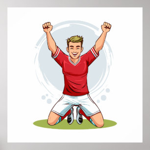 Poster Jogador de futebol homem