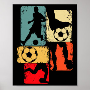 Poster Jogador de Futebol Meninos Crianças Jovens Homens