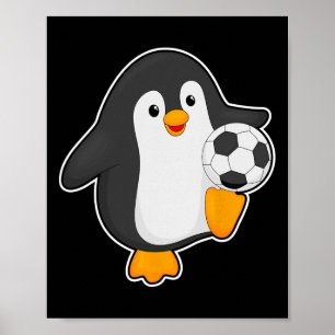 Poster Jogador de futebol Penguin Futebol Esportes