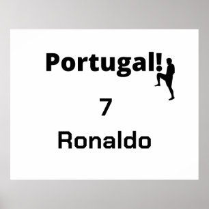 Poster Jogador de Futebol Português personalizável