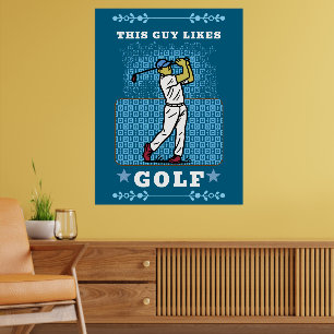 Poster jogador de golfe