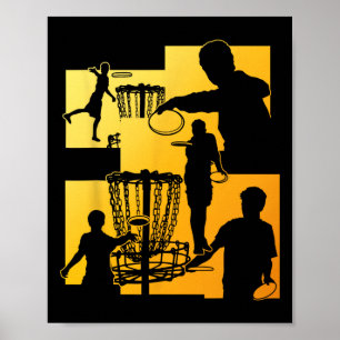 Poster Jogador de Golfe de Disco Engraçado Entusiasta de