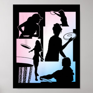 Poster Jogador de Golfe de Disco Engraçado Entusiasta de
