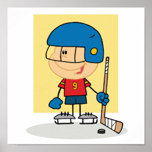 Poster Jogador de Hóquei Infantil