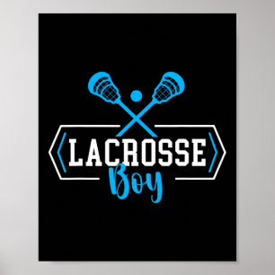 Poster Jogador de Lacrosse Jovens Lacrosse Meninos 1
