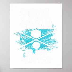 Poster Jogador de Mesa de Esporte da Piscina Billiard Pis